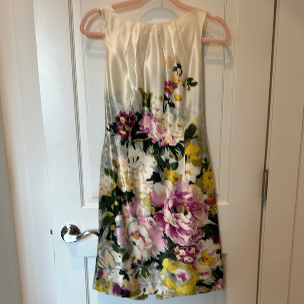 Vibrant Floral Print Sleeveless Dress